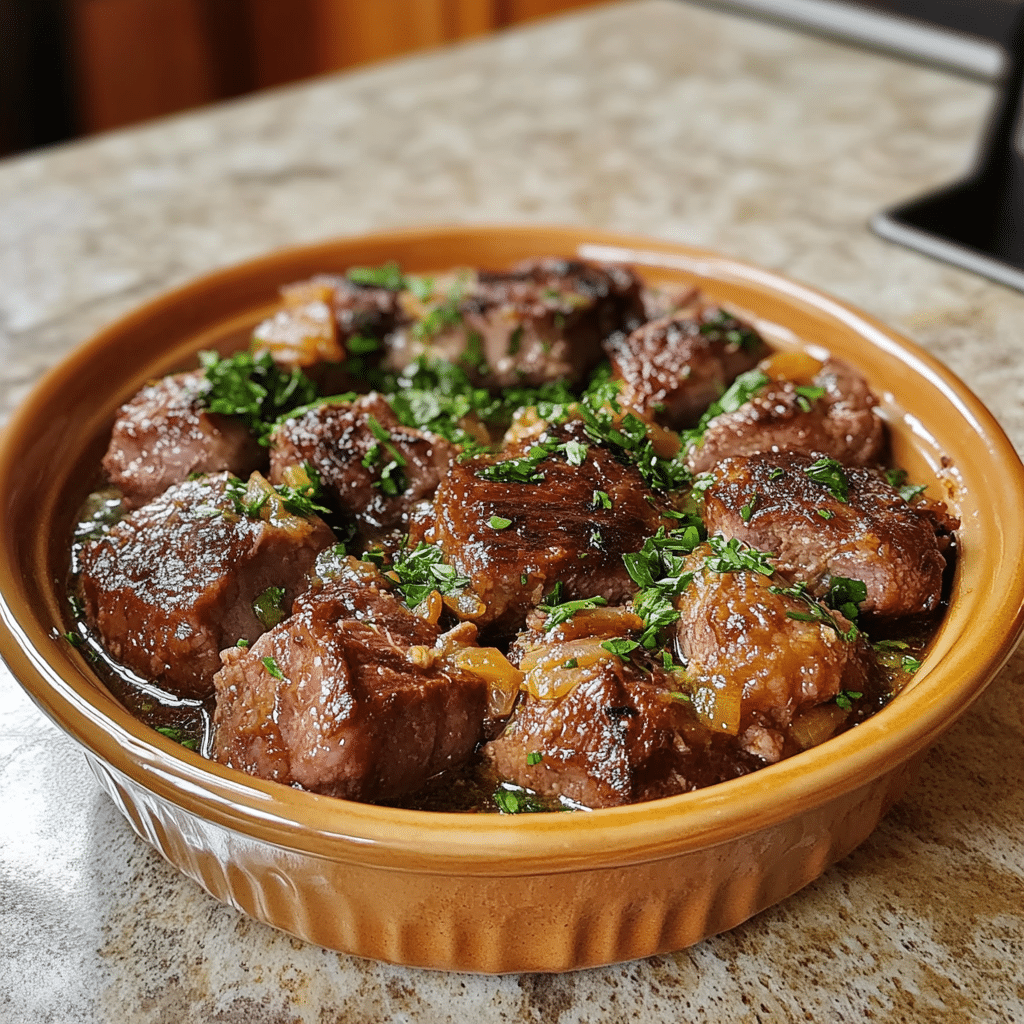 Homemade 20 delicious lent recipes for meat in a serving dish in a bright kitchen