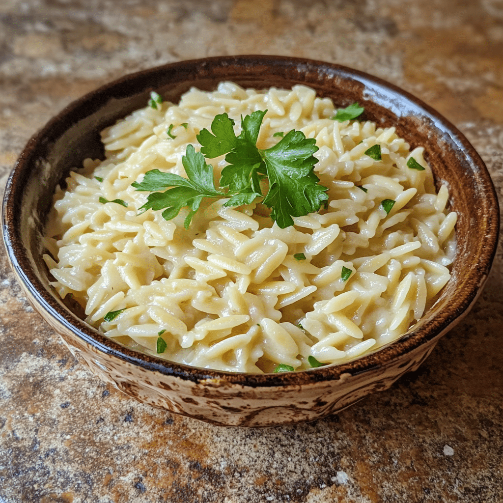 Homemade how can you make creamy orzo in 1 pot in a serving dish in a bright kitchen