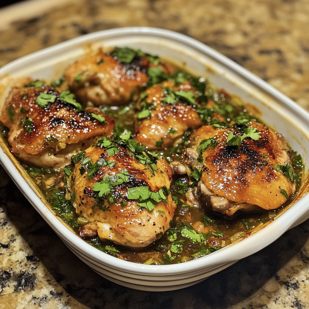 Homemade neiman marcus gourmet chicken recipe in a serving dish in a bright kitchen