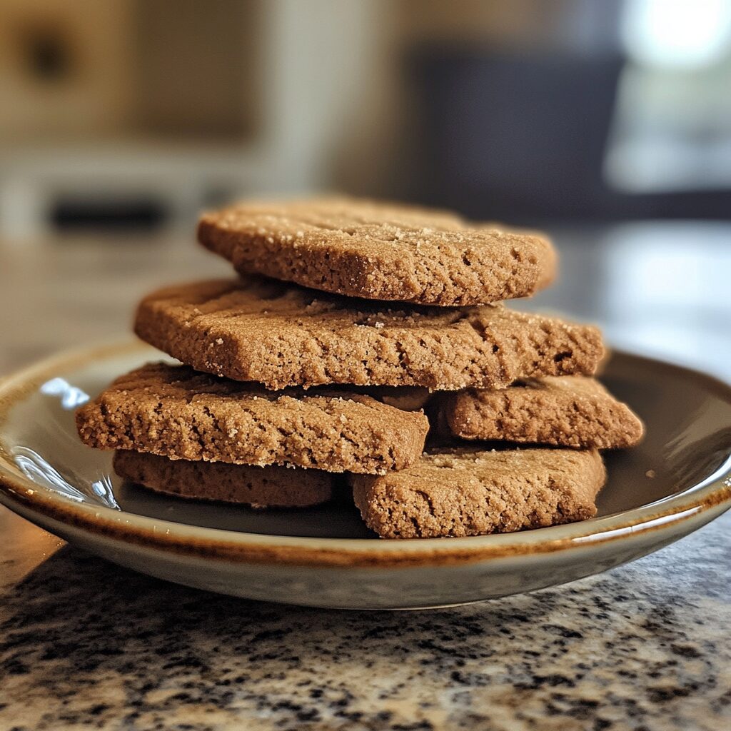 Biscoff Cookie Recipe served on a plate in natural light