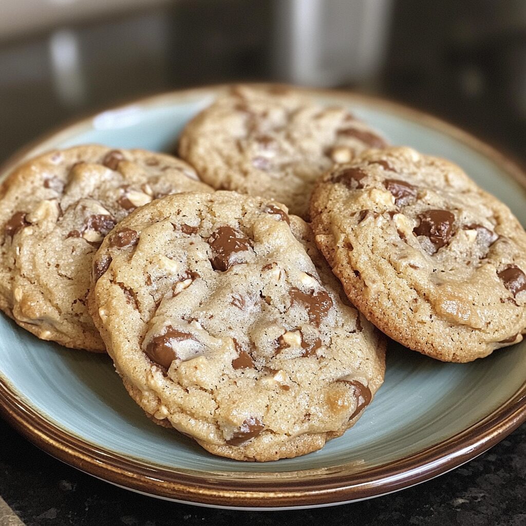 Levain Bakery Rocky Road Cookies served on a plate in natural light