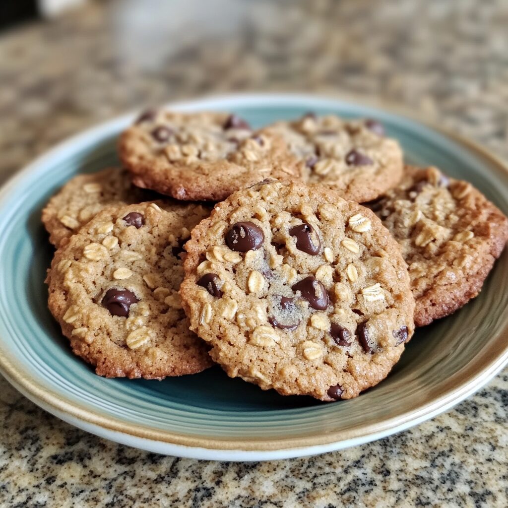The Best Oatmeal Chocolate Chip Cookies Irresistibly Chewy and Perfected Recipes served on a plate in natural light