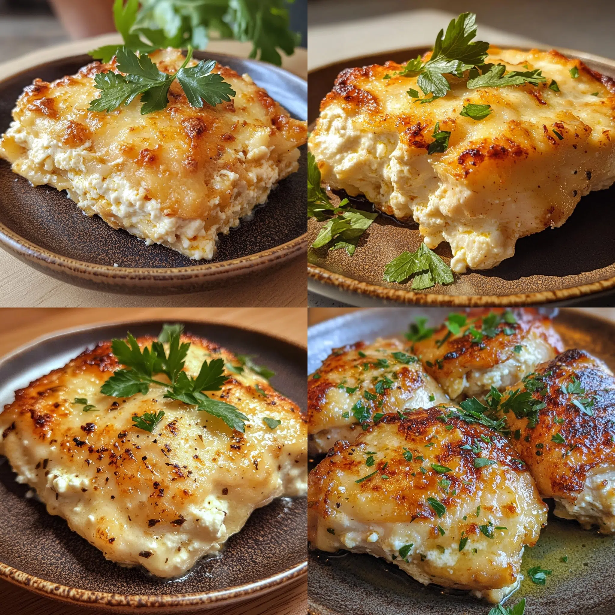 Baked Ricotta Chicken served fresh with rich texture and inviting color