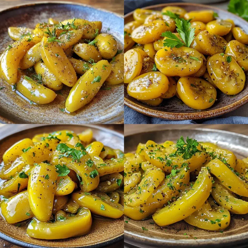 Easy Pickled Banana Peppers served fresh with rich texture and inviting color