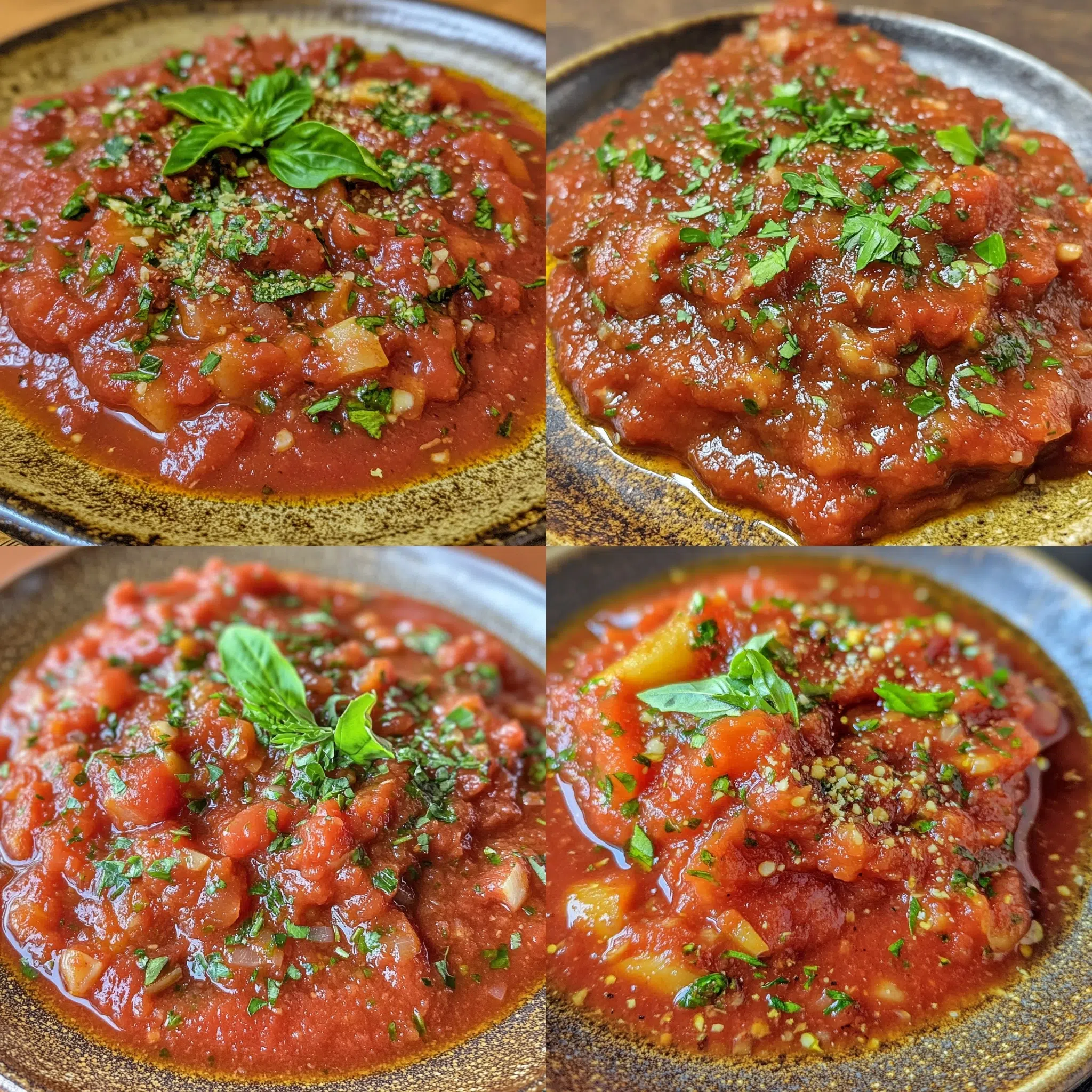 How to Home Can Roasted Roma Pizza Sauce served fresh with rich texture and inviting color