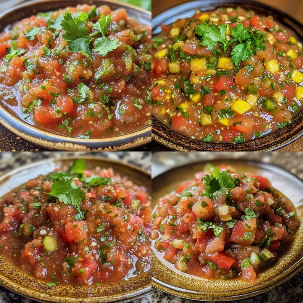 How to Make and Can Homemade Salsa served fresh with rich texture and inviting color