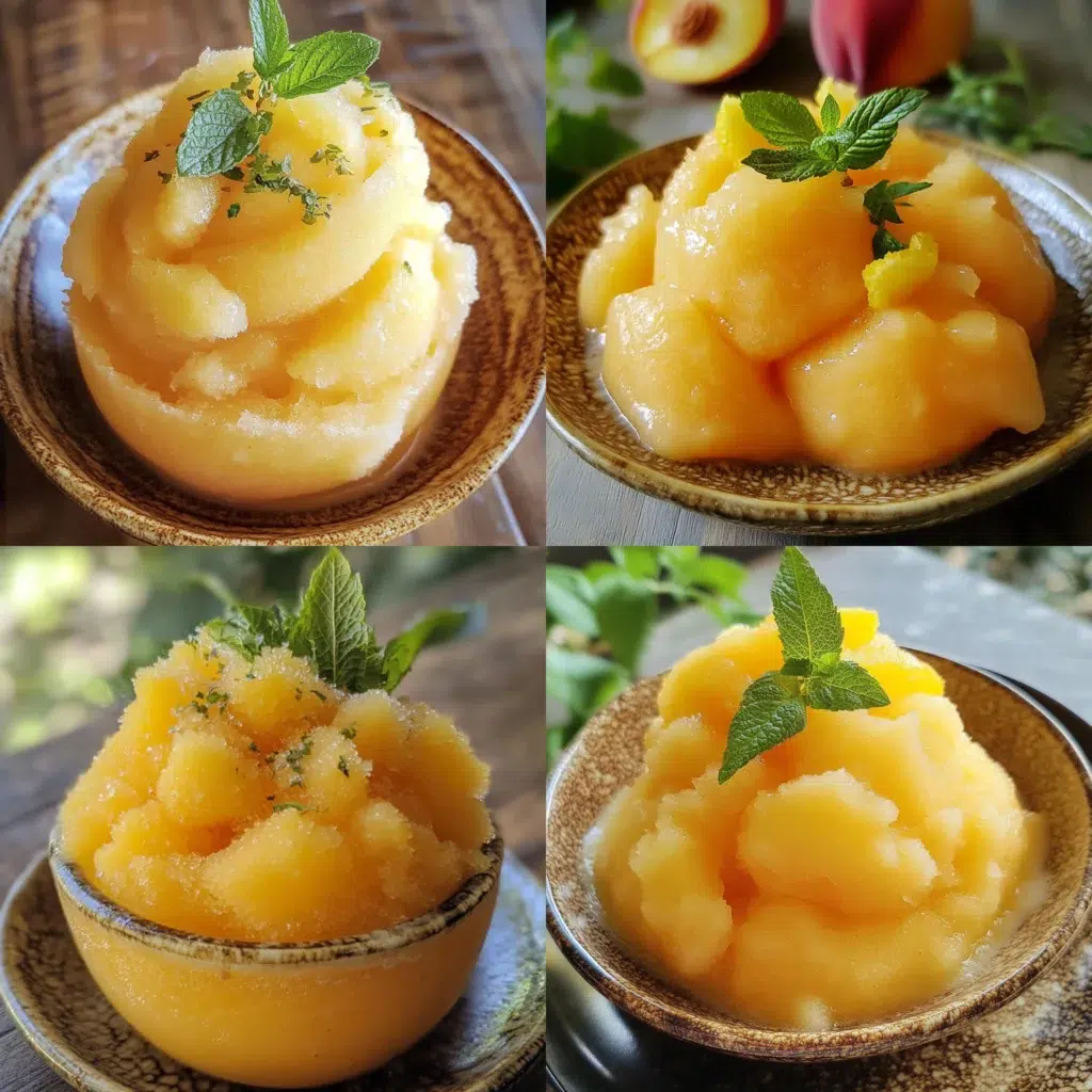 Peach Lemonade Slush Recipe served fresh with rich texture and inviting color